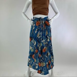 Women’s Medium (M) Floral Print ILLA ILLA Midi Wrap Skort